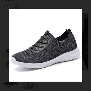 Women's Black and White Sneakers